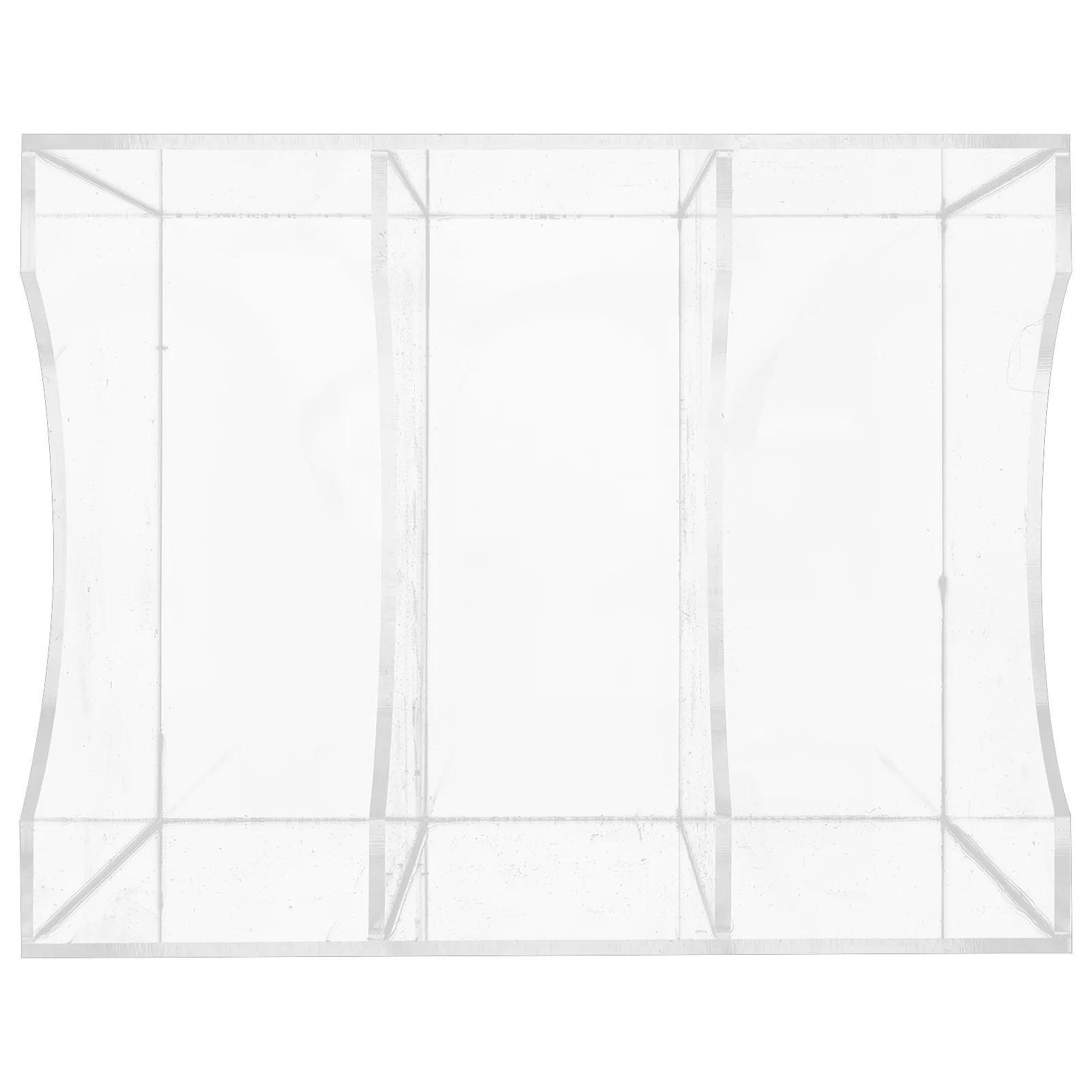 

3-Compartment Acrylic Belt Organizer Box Clear Belt Storage Case Desktop Closet Holder Display Container For Home Makeup Jewelry