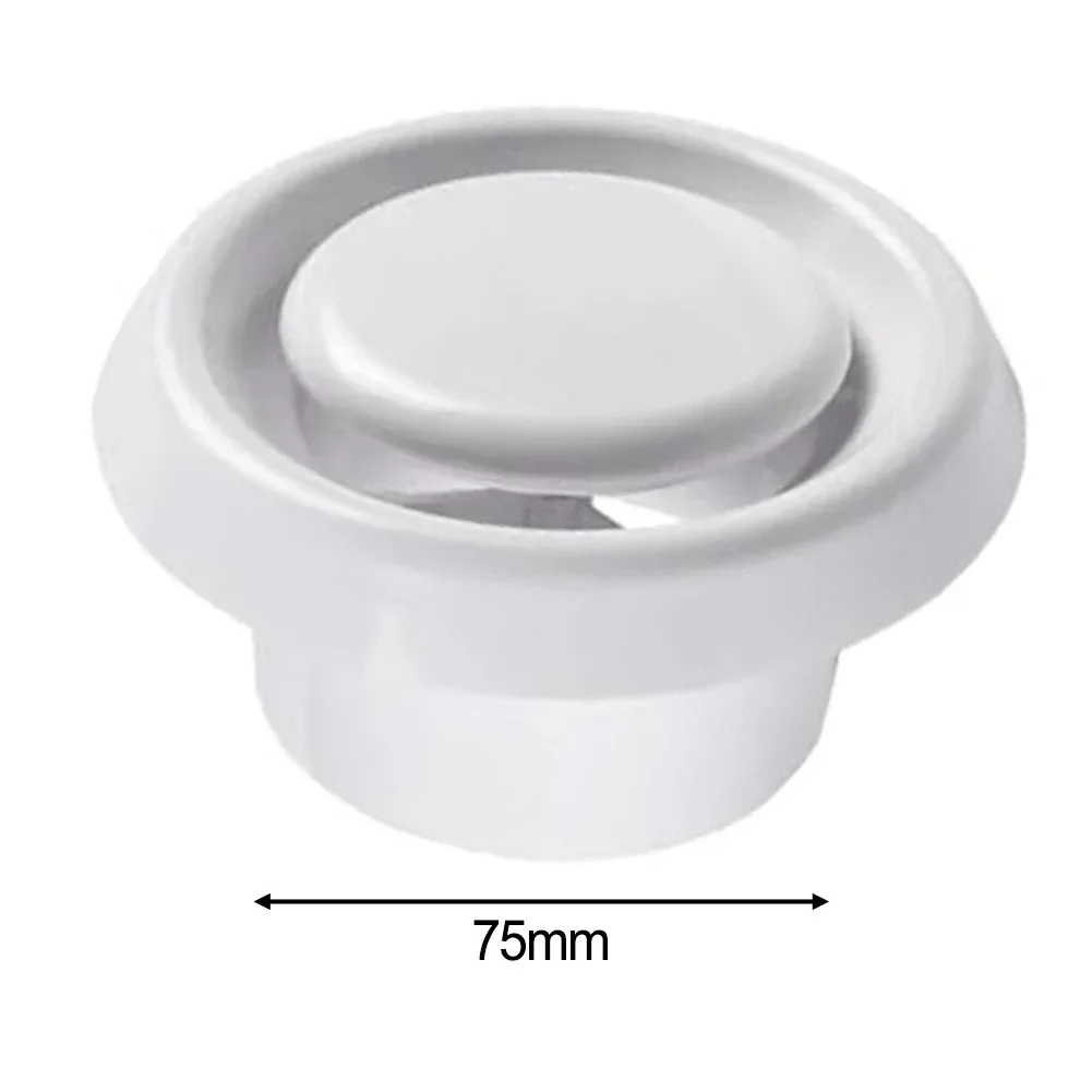 75-150mm Air Ventilation Cover Plastic Round Ceiling Vent Air Vent Cover Ceiling Wall Ventilation Cover Air Outlet Fresh System