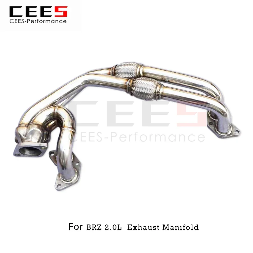 CEES Exhaust System For Toyota 86 GT86 FT86 Scion FR-S 2.0L Headers Without Catalyst No cat Downpipe Exhaust Manifold Car Parts