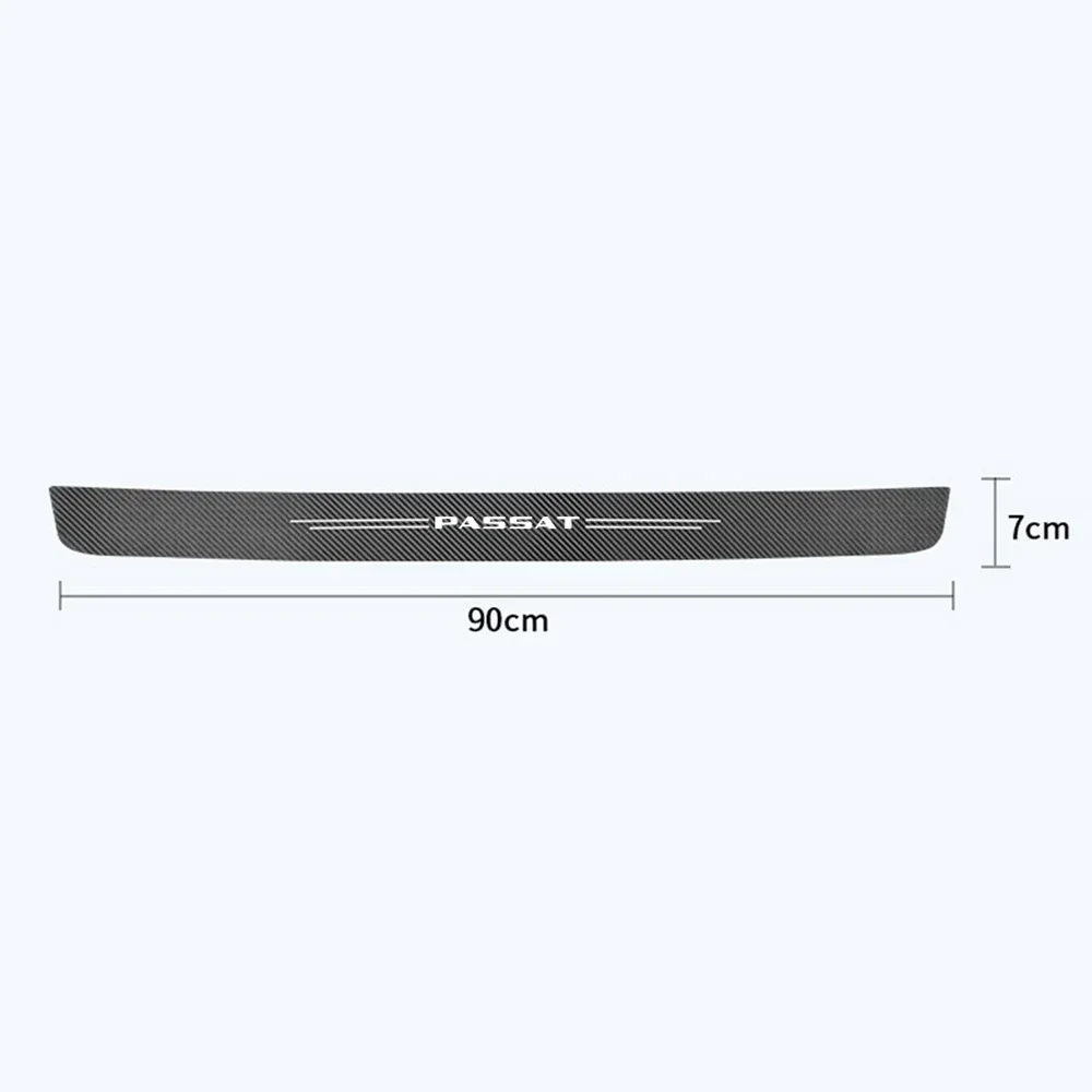 Car Threshold Tape Door Sill Protector Sticker for VW Passat Badge B6 CC B5 B6 B7 B8 2022 Trunk Door Bumper Scratch Guard Strips