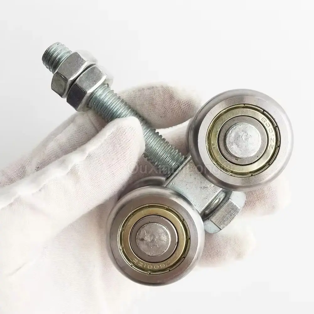 

Комплект из 4 роликов для подвесных дверей, для тяжелых условий эксплуатации, для складских или саржевых дверей, грузоподъемность 880 фунтов, FG268 ﻿