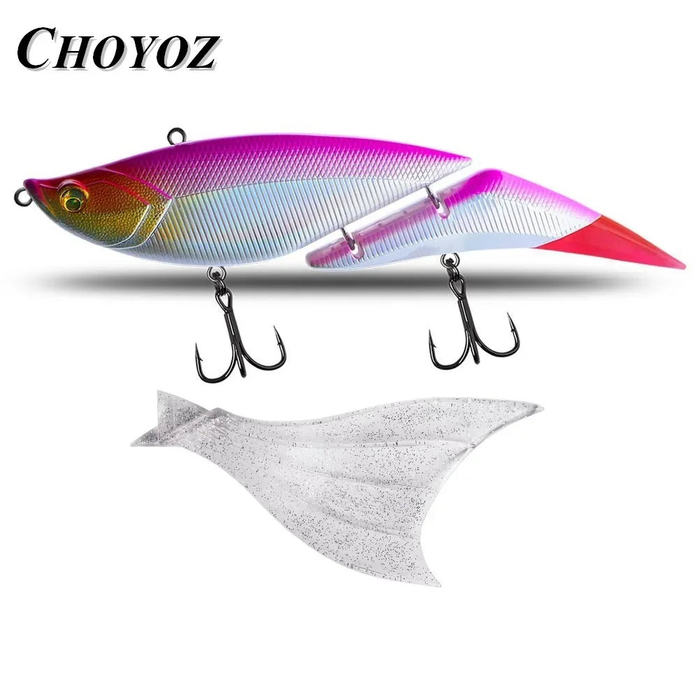 

Рыболовная приманка, 2 секции, свимбейт, приманка для окуня, 190 мм, 55 г, воблер, плавающая шарнирная приманка/заостренный хвост/Мягкая рыболовная приманка с хвостом