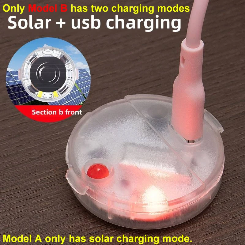 Solar-Powered Anti-Chase Rear Tail Light Waterproof Anti-Collision Warning Lights Wireless LED Strobe Lamp for Car Motorcycle