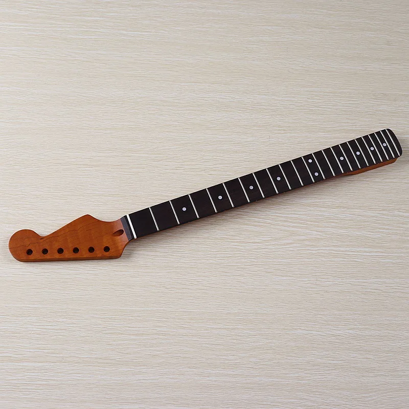 22 tiger grain baked maple rose wood matte 5.6 wide electric guitar neck ox bone pillow guitar handle DIY modification