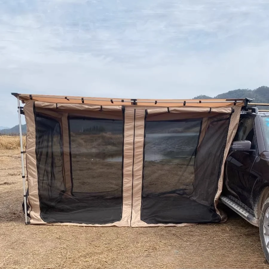 Sunshade Canopy Side Awning UV Protection & Rainproof Tail Net Mesh Mosquito Netting Tent Accessories Not for standalone use