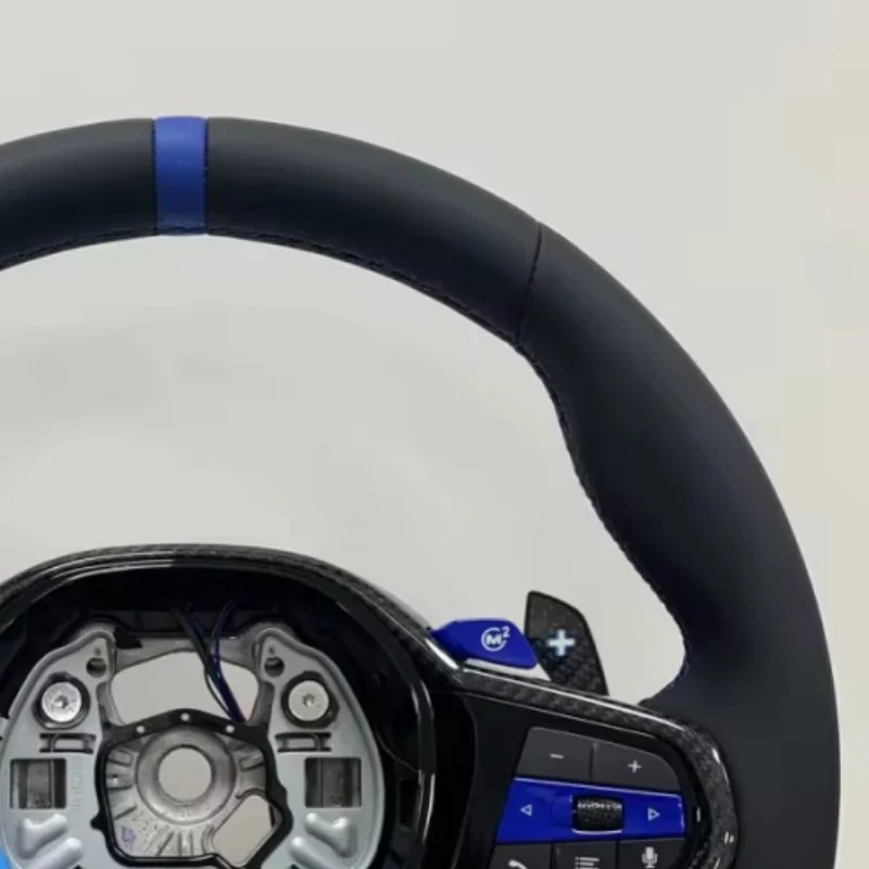 Customized Leather Car Steering Wheel For BMW G01 G05 G20 G22 G30 M2 G87 M3 G80 M4 G82 G42 M5 F90 F95 X3M M340i Steering WheeI