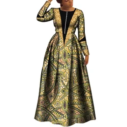 African Dresses for Women Dashiki Dress African Print Robe Africaine Femme Plus Size Africa Clothing Wedding Party WY8034