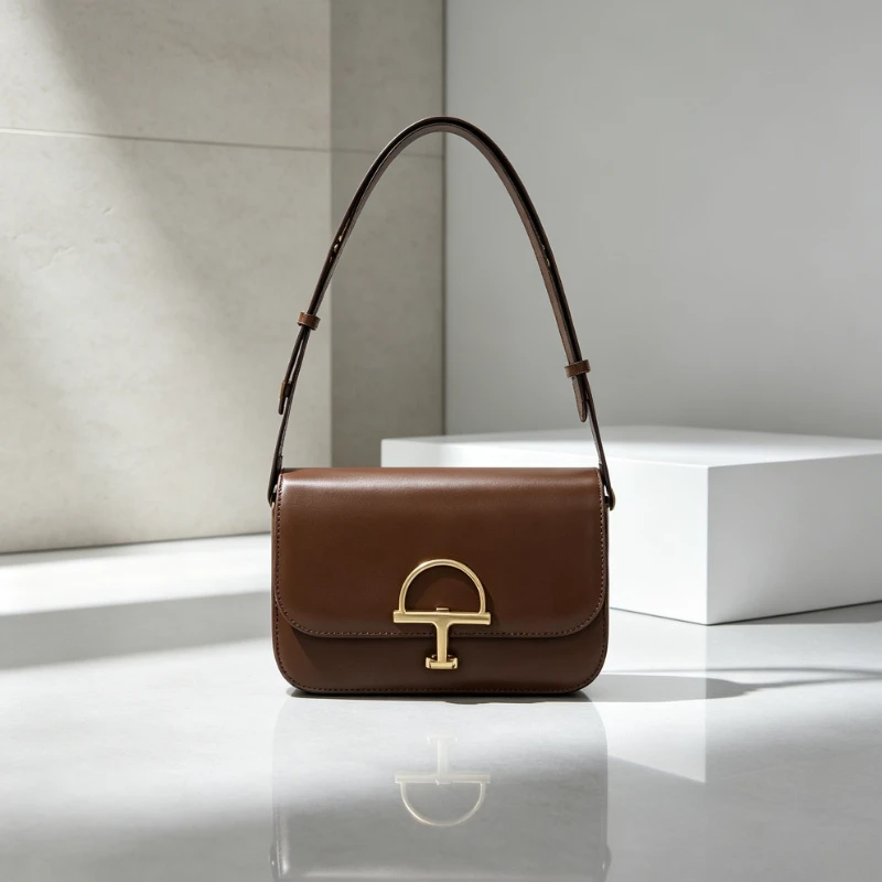 Luxury Italian Leather Shoulder Bag Women's Crossbody Handbag Classic Tote Office Purse