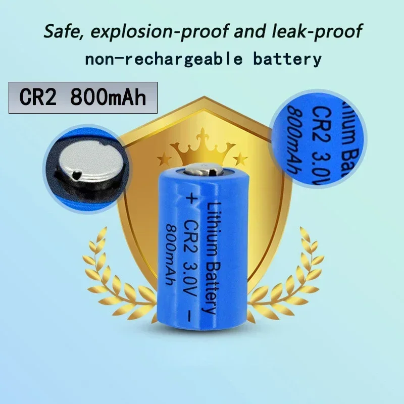 CR2 800mAh lithium battery suitable for flashlight digital camera, photographic equipment, gas meter 3V non-rechargeable battery