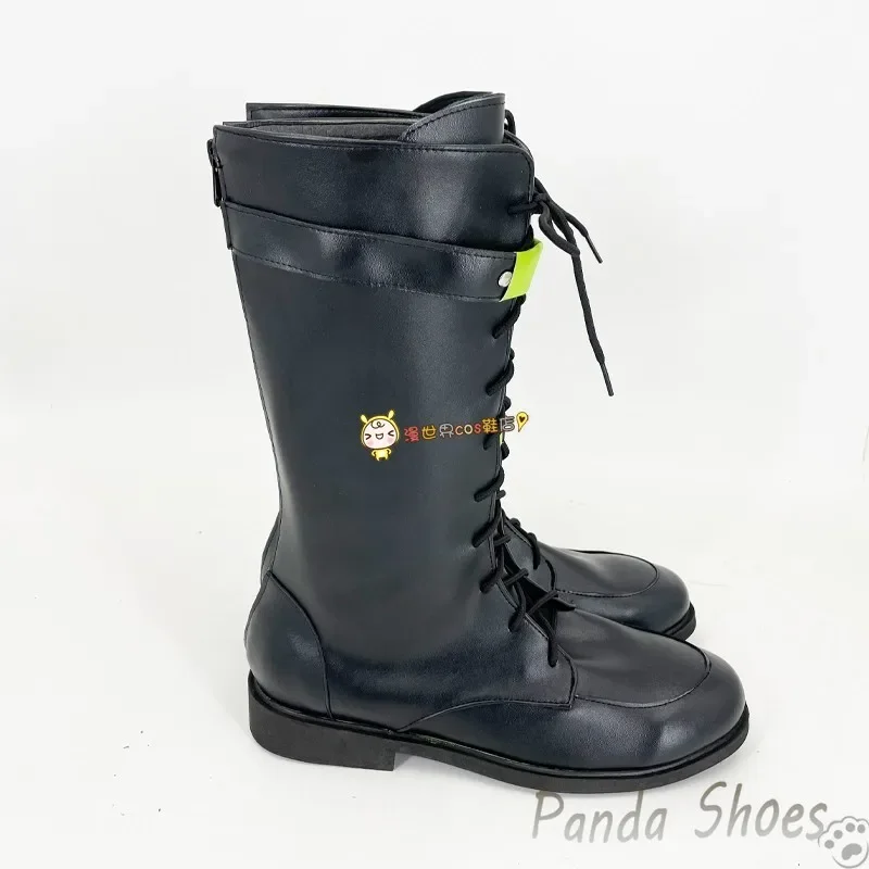 นู คาร์นิวัล ควินซีย์ คอสเพลย์ รองเท้าอนิเมะเกมคอสเพลย์รองเท้าบูทสีดำ นู คาร์นิวัล ควินซีย์ คอสเพลย์ ชุดอุปกรณ์ประกอบฉากสำหรับงานปาร์ตี้ฮาโลวีน