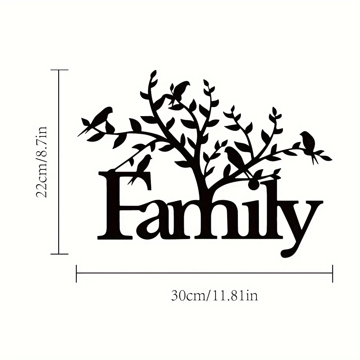 HelloYoung Family Tree Metal Signs, Family Wall Decor, Family Wall Art, Family Wall Sign, Family Metal Word, Home Decor, Gift
