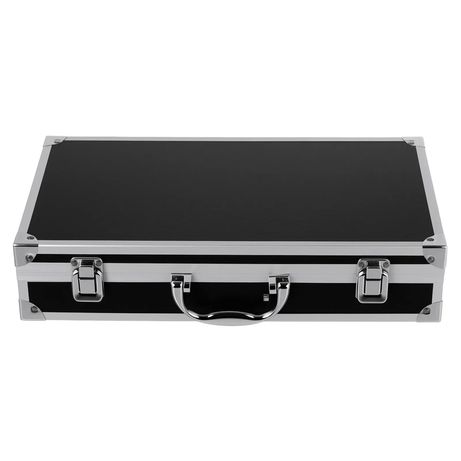 سبائك الألومنيوم أداة صندوق سعة كبيرة متعددة الأغراض تخزين الحاويات المحمولة غطاء واقٍ مزخرف لهاتف آيفون للمنزل مدرسة مستشفى المرآب