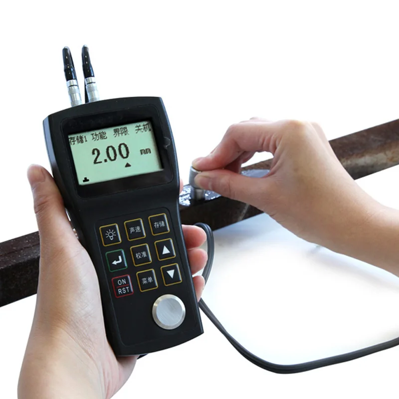 NDT Ultrasonic Testing High Precision Low Price Ultrasound Thickness Gauge Meter for Metal and Sheet