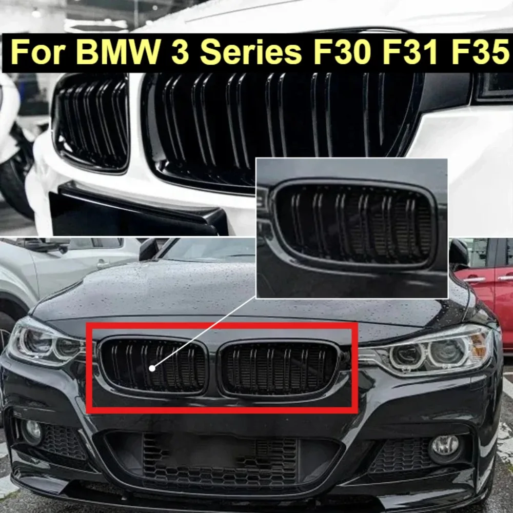

For BMW 3 Series F30 F31 F35 330d 328i 335i 320d 340i Car Front Kidney Grill Grille Racing Grills Grille Auto Grilles 2013-2019