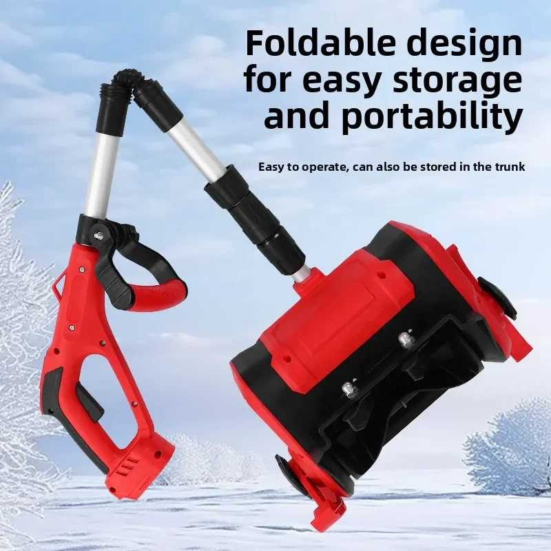 Intelligent Foldable Small Snow Plow, Energy‑Saving Fast Snow Removal Winter Equipment For Backyard & Garden
