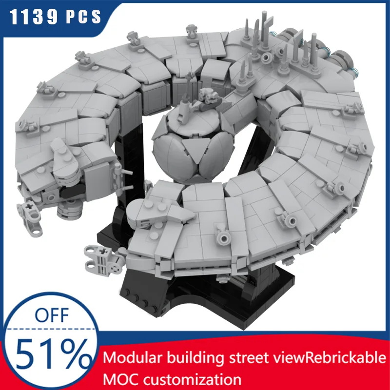 

1139 PCS Star Battle Strategic Cruiser MOC Creative Building Blocks Model DIY Assembly Toy For Boys Unforgettable Birthday Gift