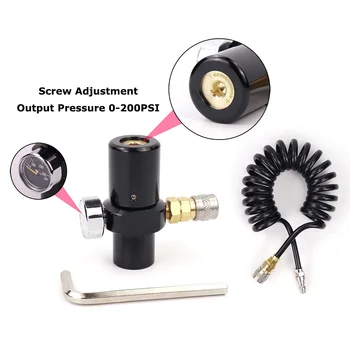 HPa เรกูเลเตอร์วัดแรงดันต่ำไมโคร CO2เครื่องควบคุมแรงดันเอาท์พุท0-200psi | กับเรา foster Coupler มาตรวัด300PSI