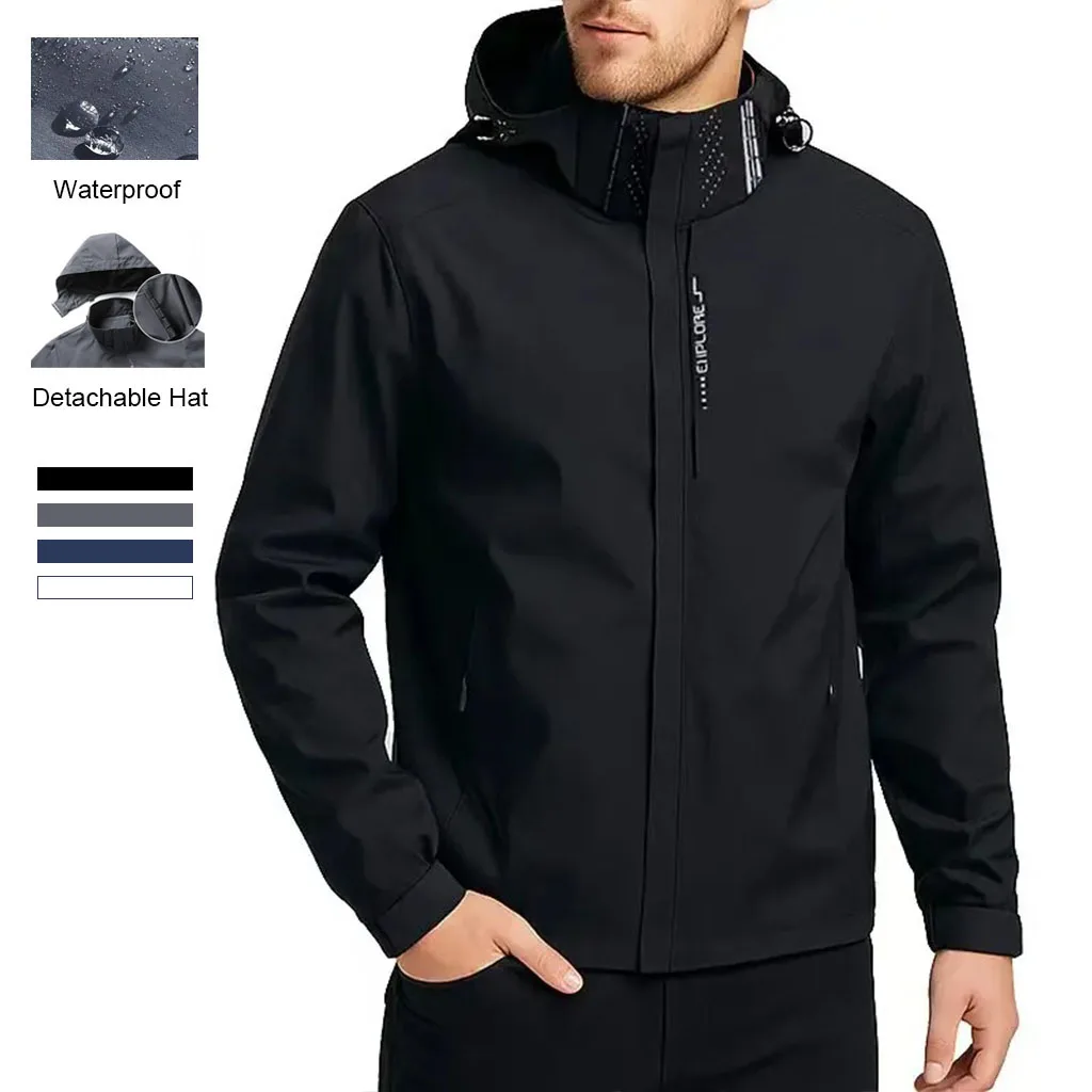 

Мужская ветровка, водонепроницаемая уличная куртка, осенне-весенняя Лидер продаж, куртка с капюшоном для альпинизма и пешего туризма, боксерская куртка, мужская одежда