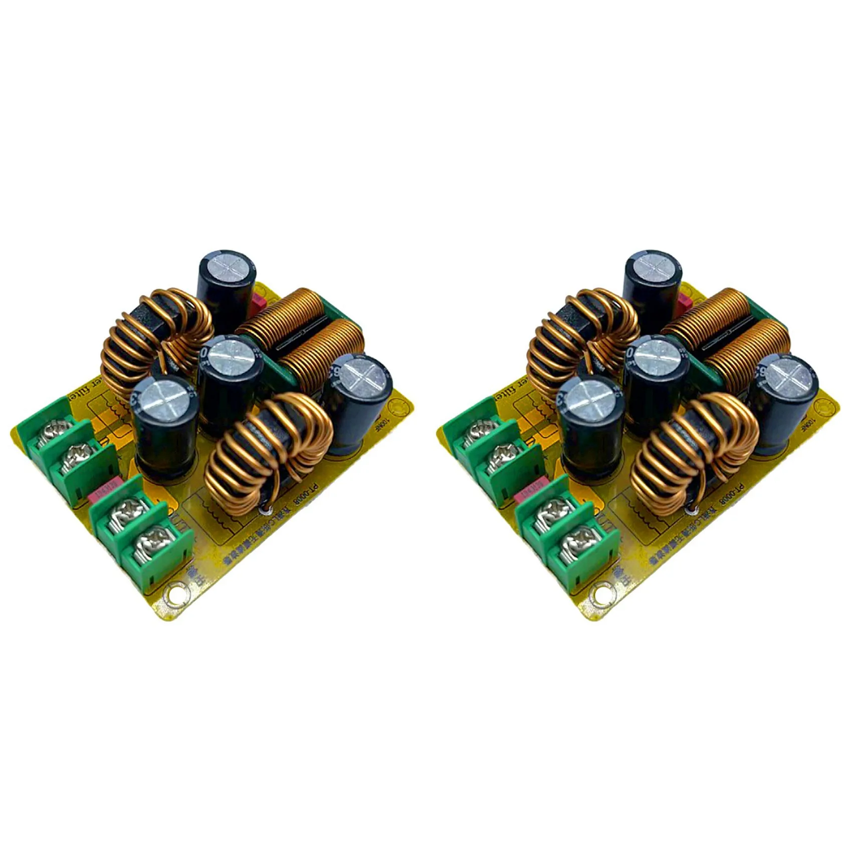 A71Z 2X DC LC Laagdoorlaatfilter 20A EMI Elimineren Elektromagnetische Interferentie Schakelende POWER EMC Auto Audio Versterker 12V 24V