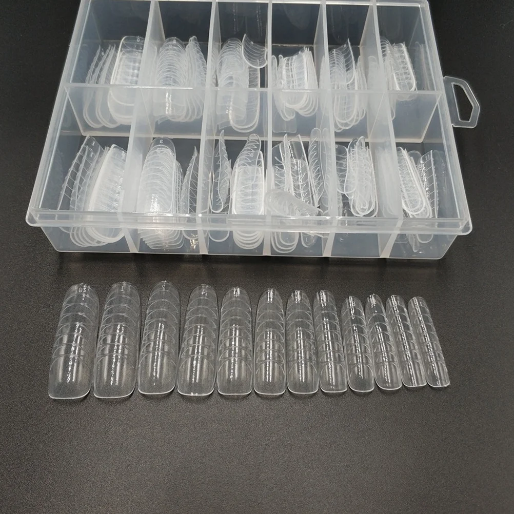 

120Pcs Nail Crystal Fake Nails Plain Easy Apply Natural False Nails Stickers Nail Patch Manicure Accessories for Party