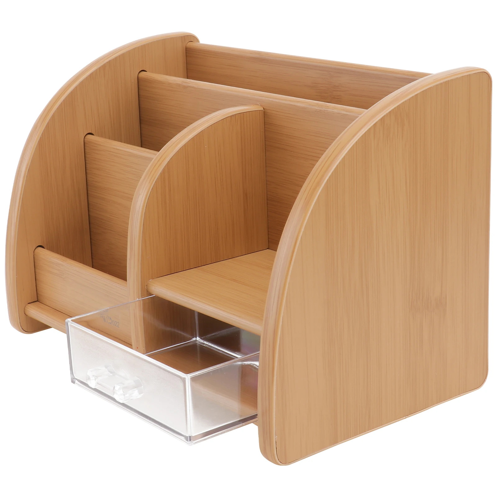 

Wooden Pen Holder Stationery Organizer with Drawer Material Excellent Workmanship Desk Accessories