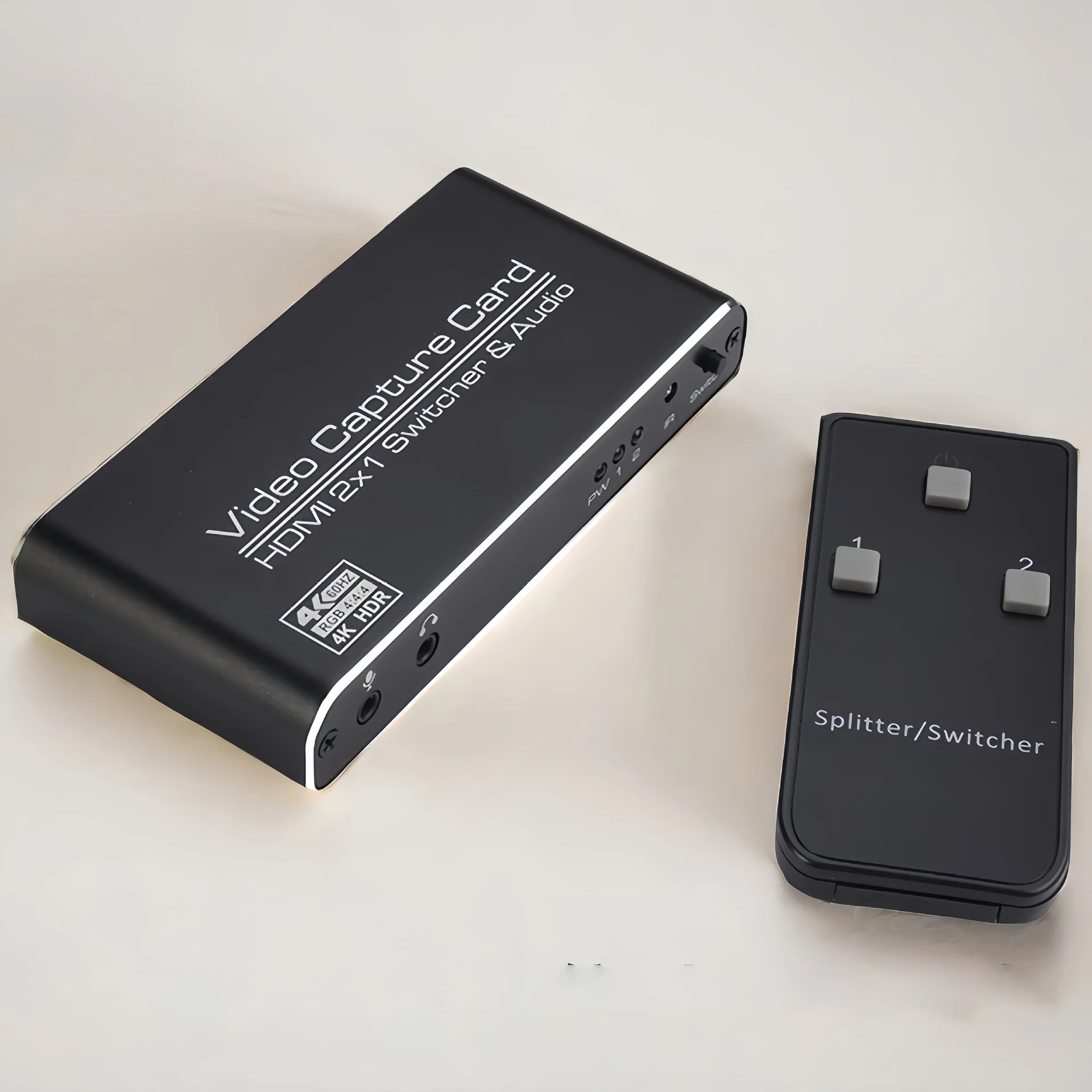 

1080P 60FPS HDMI Video Capture Card USB 3.0 Record Plate Game Live Streaming 3.5mm Mic Input Audio 4K HDR Loop 2x1 HDMI Switch