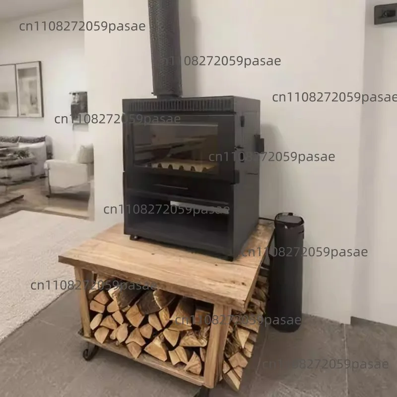 2025 New Real Fire Wood Fireplace - Home Heating Furnace for Living Room, Rural Homestays with Decorative Style