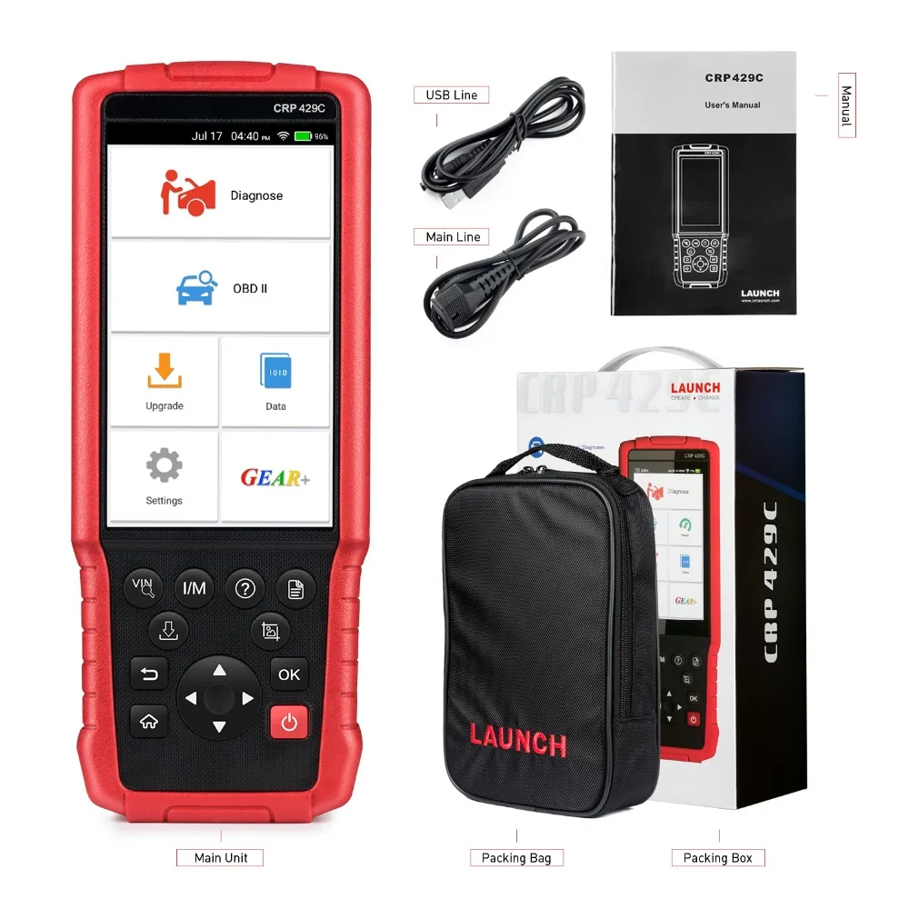 11 Service launch x431 CRP 429C OBD2 Code Scanner Multi-languages crp429c update online car diagnostic tool 100% original