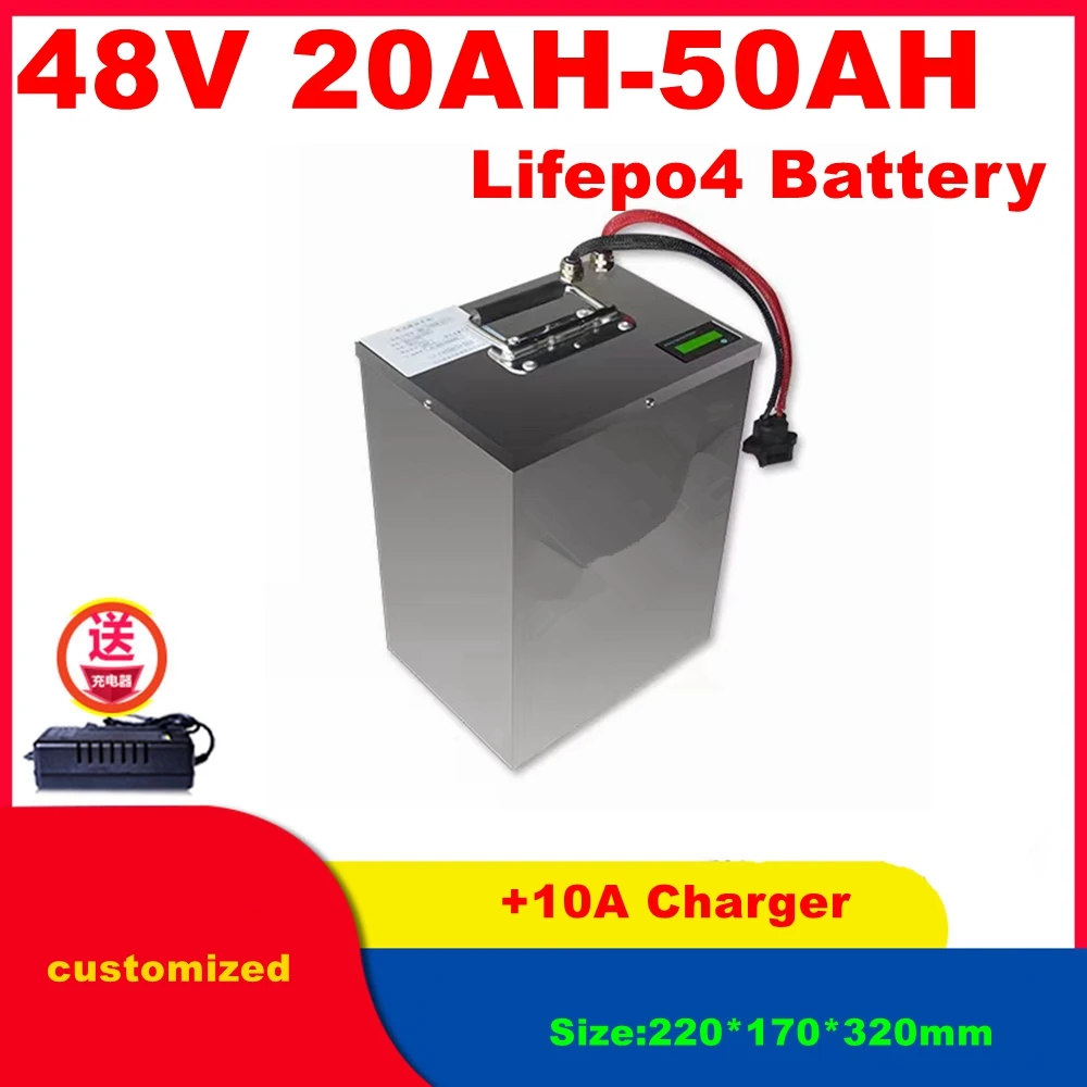 

Teswatts Bluetooth bms 13s 16s ebike pack 48v 25AH 30AH 35AH 40AH 45AH 50AH lifepo4 battery