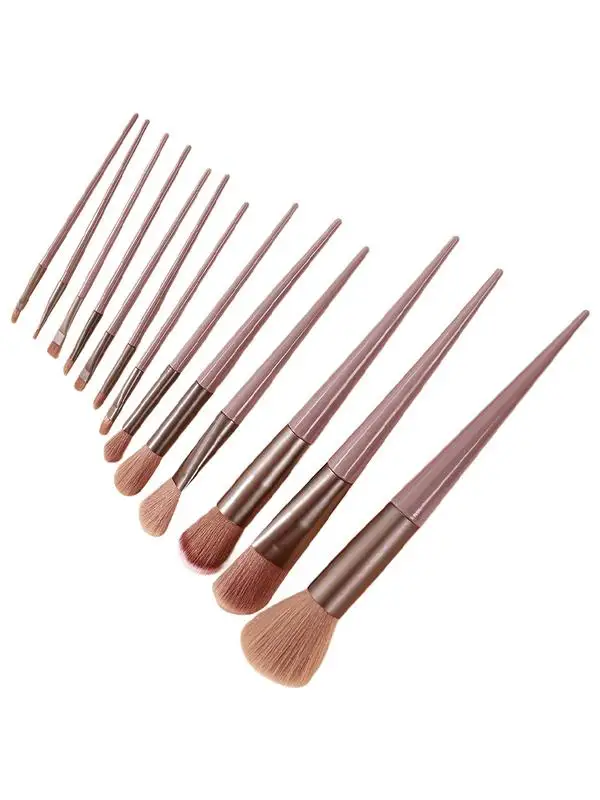 13 pçs conjunto de escova de maquiagem super macio conjunto completo de iniciante de pó multifuncional blush escova rosto escova de maquiagem ferramenta