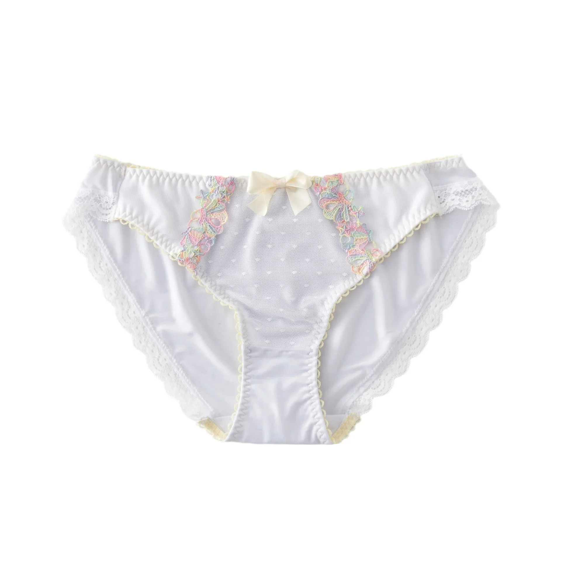 New Japanese Style Lace Cute Cute Embroidery Craft Fairy Lace Pure Desire Triangle Underwear