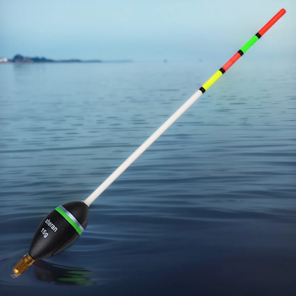 العوامة العمودية 15 جرام 20 جرام 25 جرام 30 جرام البحر الصيد معالجة البلسا الخشب الكارب معالجة خشبية الصيد يطفو المهنية صيد السمك أداة