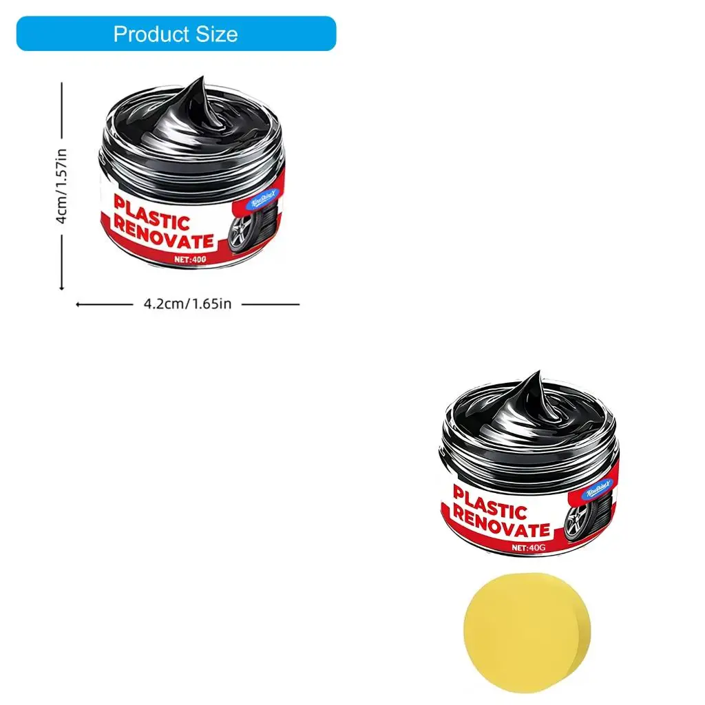 XA6H Plastic Polish Paste Set for Car Interior Scratch Repair & Surfaces