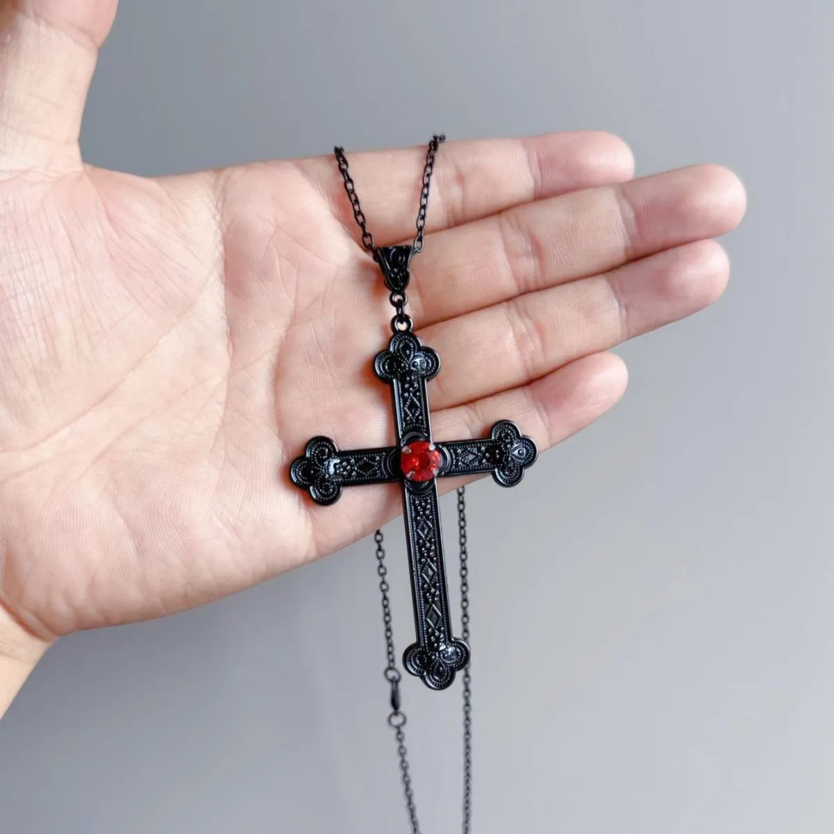 Large Cross Necklac… - image