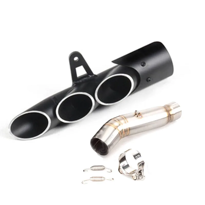 

Motorcycle Full Exhaust System Connect Middle Pipe with Sticker Stainless Steel Exhaust Muffler For Honda CBR500 CBR500R