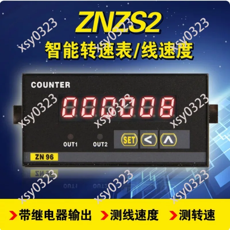 

Digital Linear Tachometer ZNZS2-6E1R/6E2R, Speed Counter with Alarm Output Function