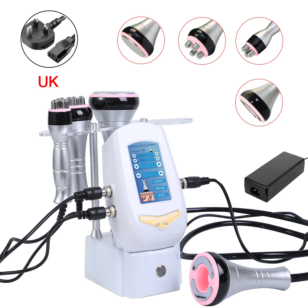 40K Cavitatie Machine 4-1 Ultrasone RF Lichaam Vormgeven Afvallen Multipolaire Afslanken Gezichtshuidverstrakking Lifting Apparaat