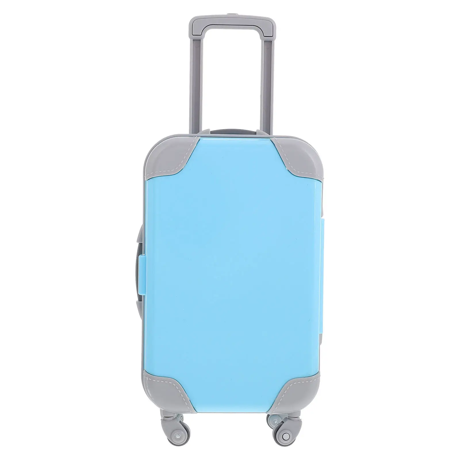 

Miniature ABS Suitcase for Dollhouse Decor Lightweight Realistic Mini Luggage with Smooth Surface Round Corners Ideal for 1:12