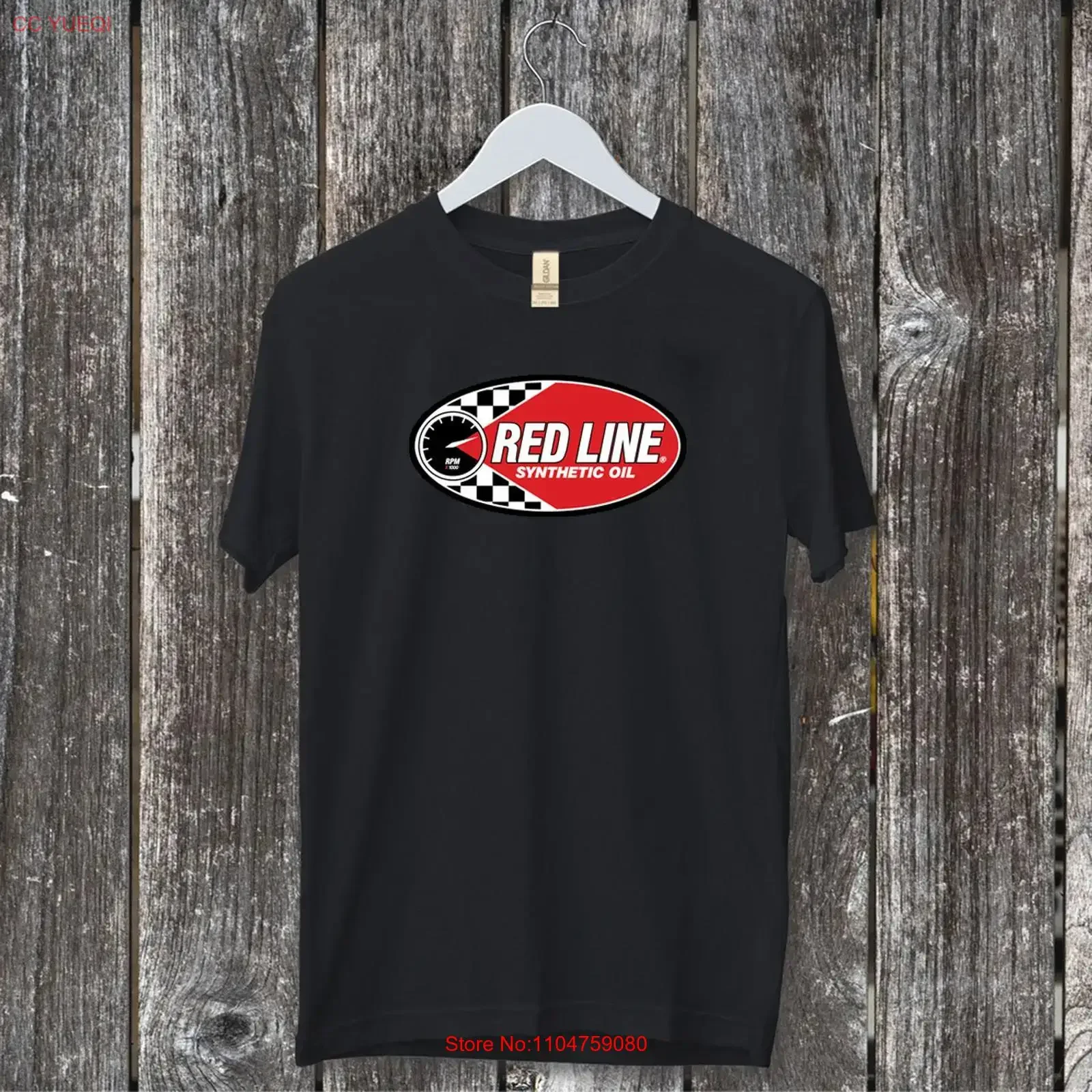 Red Linelogo t shirt comfortable heavy cotton black size 2XL vintage Washed Comfortable Casual Versatile homme designer clothes