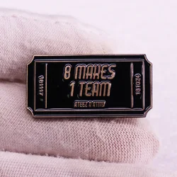 Kpop ATEEZ Enamel Brooch Lapel Backpack Badge Clothing Decoration Team Sign Fans Collection Music Enthusiasts Souvenir Gifts