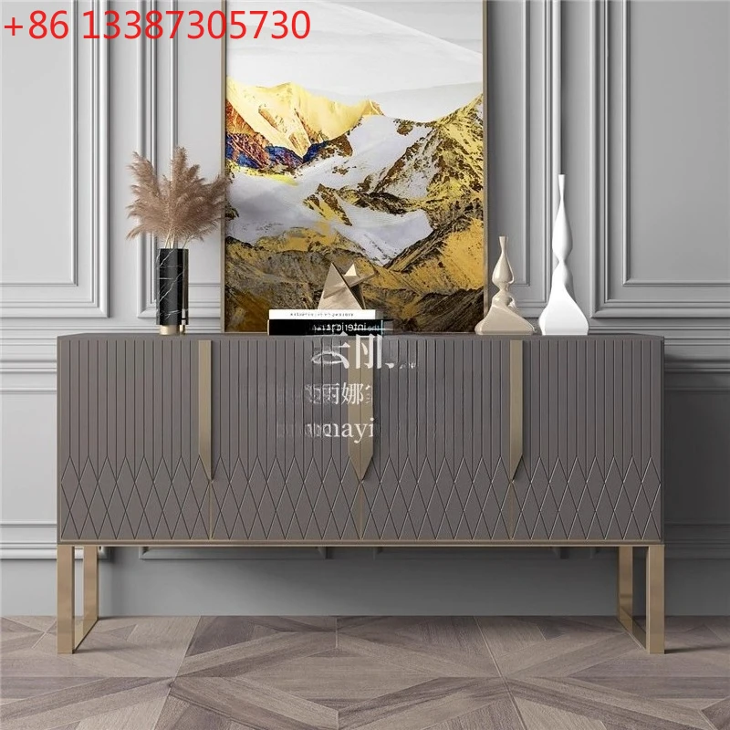 

Легкий роскошный входной шкаф с дверью, декоративный шкаф, современный простой художественный обеденный боковой шкаф