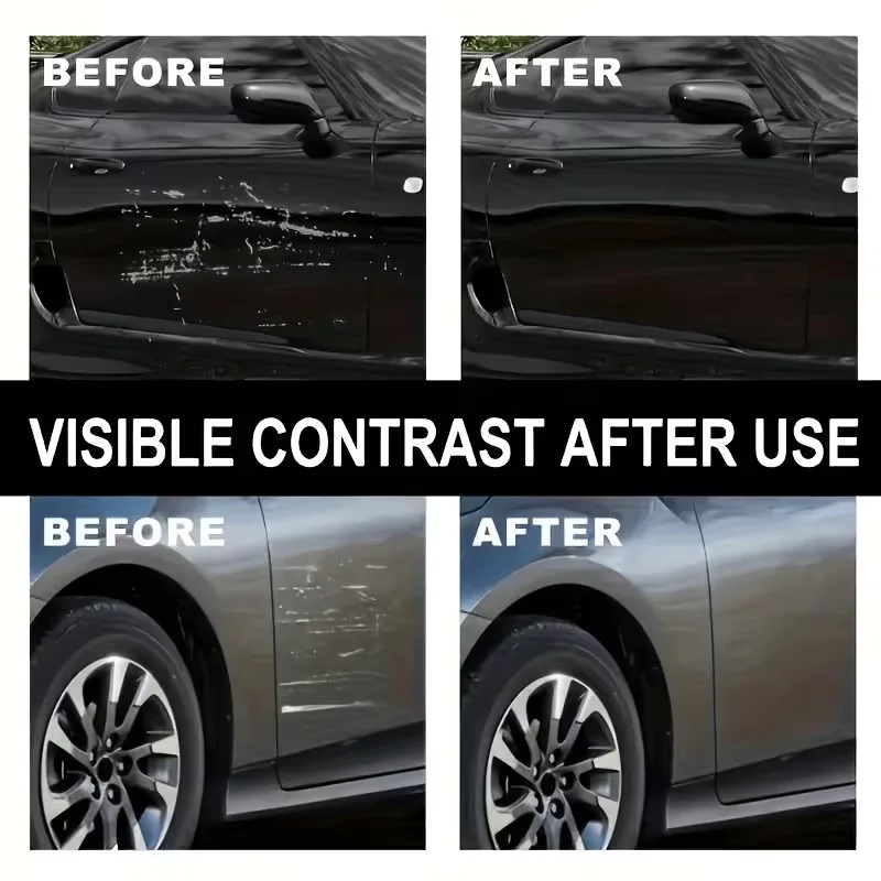 Professional Grade Car Scratch Wax, Removes Moderate & Light Scratches, Polishes & Protects Car Paint for Long-Lasting Shine