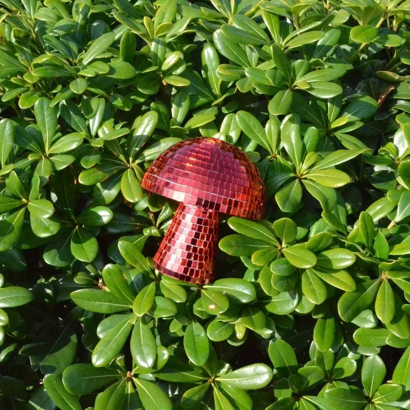 Mushroom Disco Ball Mirror Reflective Mushroom Ornament New Decorative Ornament Mushroom Mirror Reflective Ornament MushroomBall