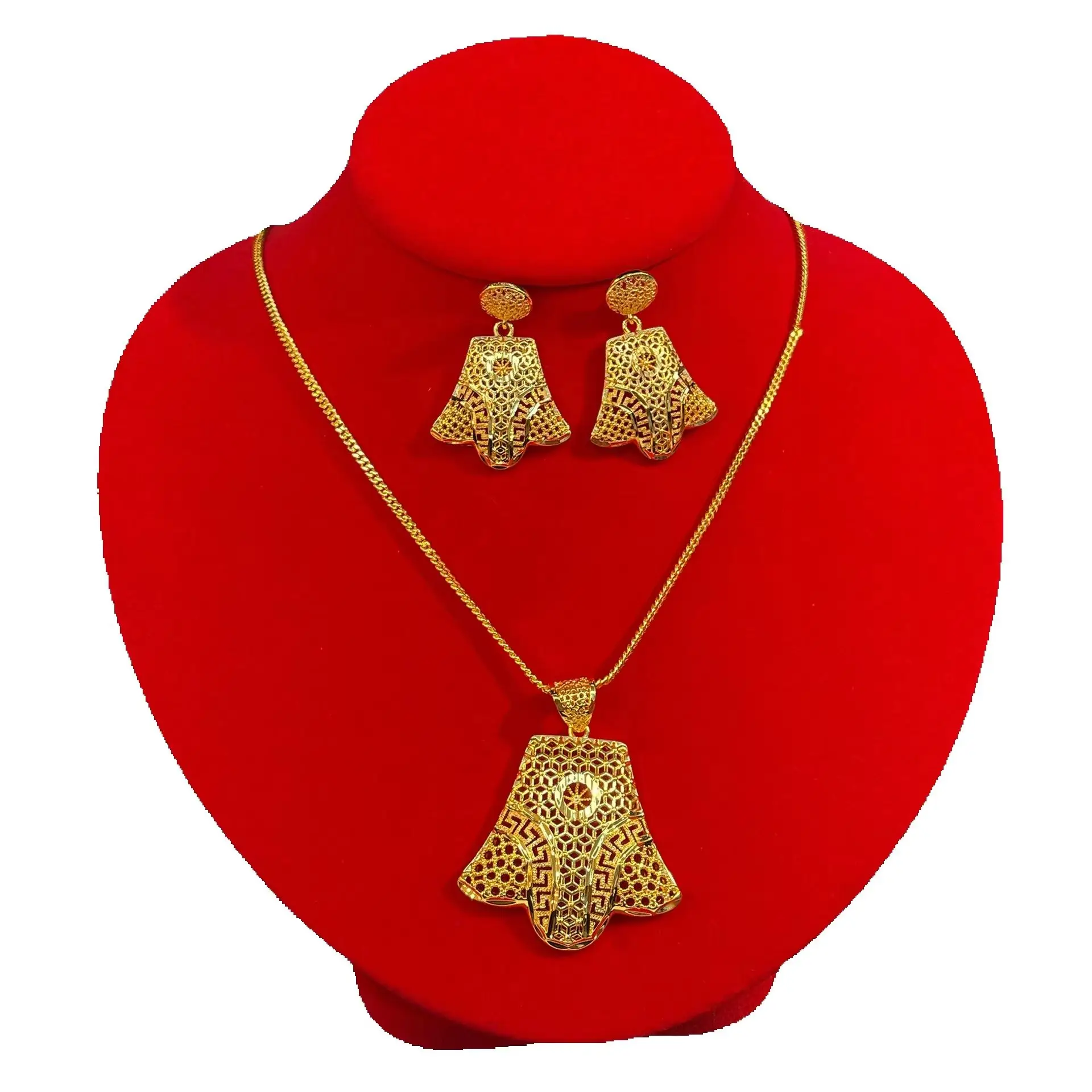 new-dubai-jewelry-set-24k-gold-plated-necklace-earrings-wedding-party-women's-accessories-yy11008