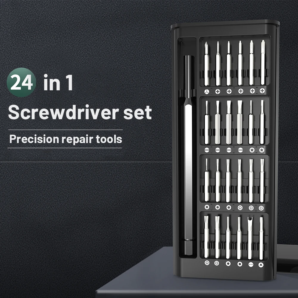 25 in 1 Professional Screwdriver Set Precision Magnetic Screw Driver Bits for Phone Watch Camera Multifunctional Repair Tool Kit