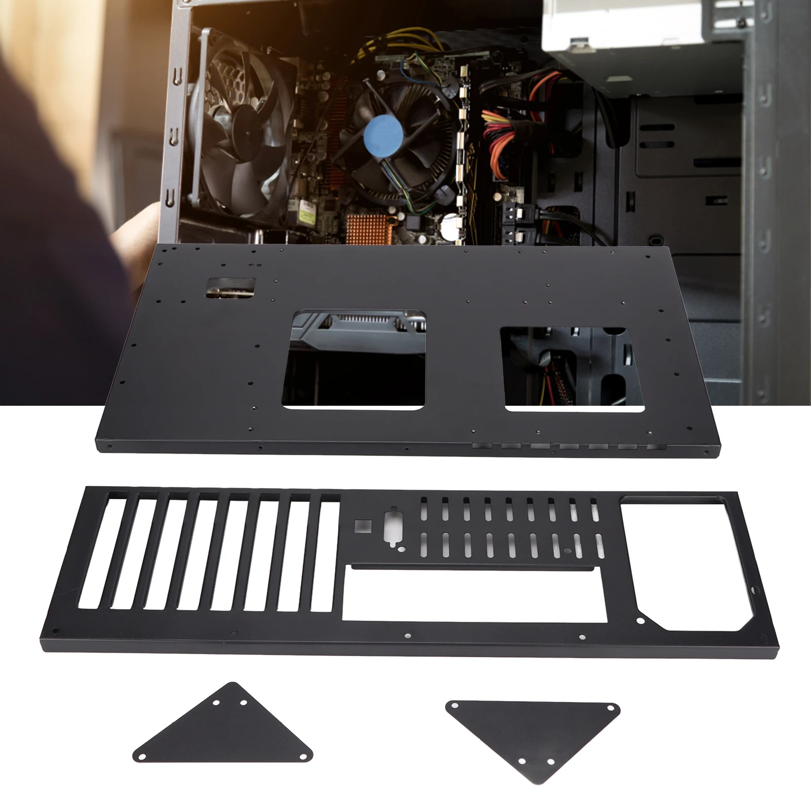 

Case Rack for Motherboards Widely Body Heat Dissipation Design Open Chassis Mining Machine Within 305x245mm Open Computer Case