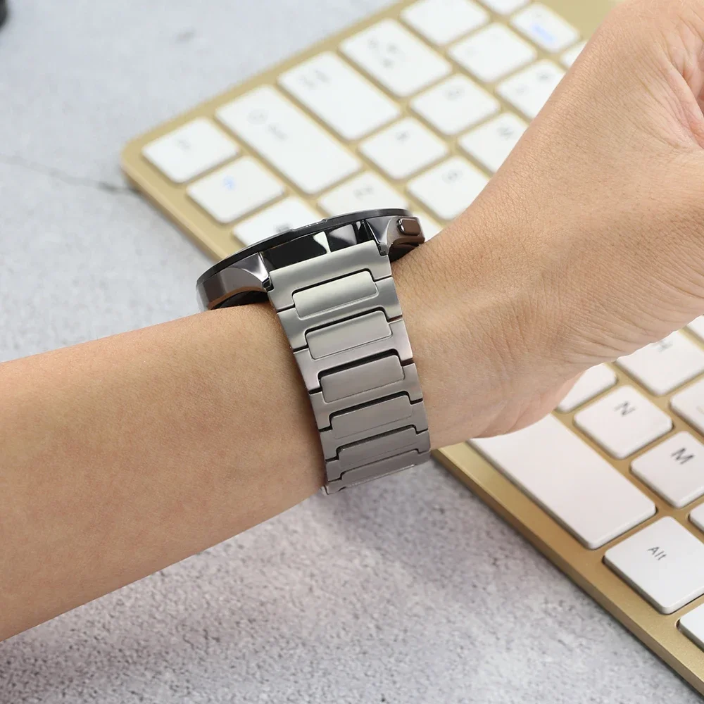 22mm Titanium Alloy Band for Huawei Watch 5 4 GT5 Pro GT5-4-3-2 46mm Lightweight Strap Bracelet Amazfit BIP 6 5 Balance 2 Correa