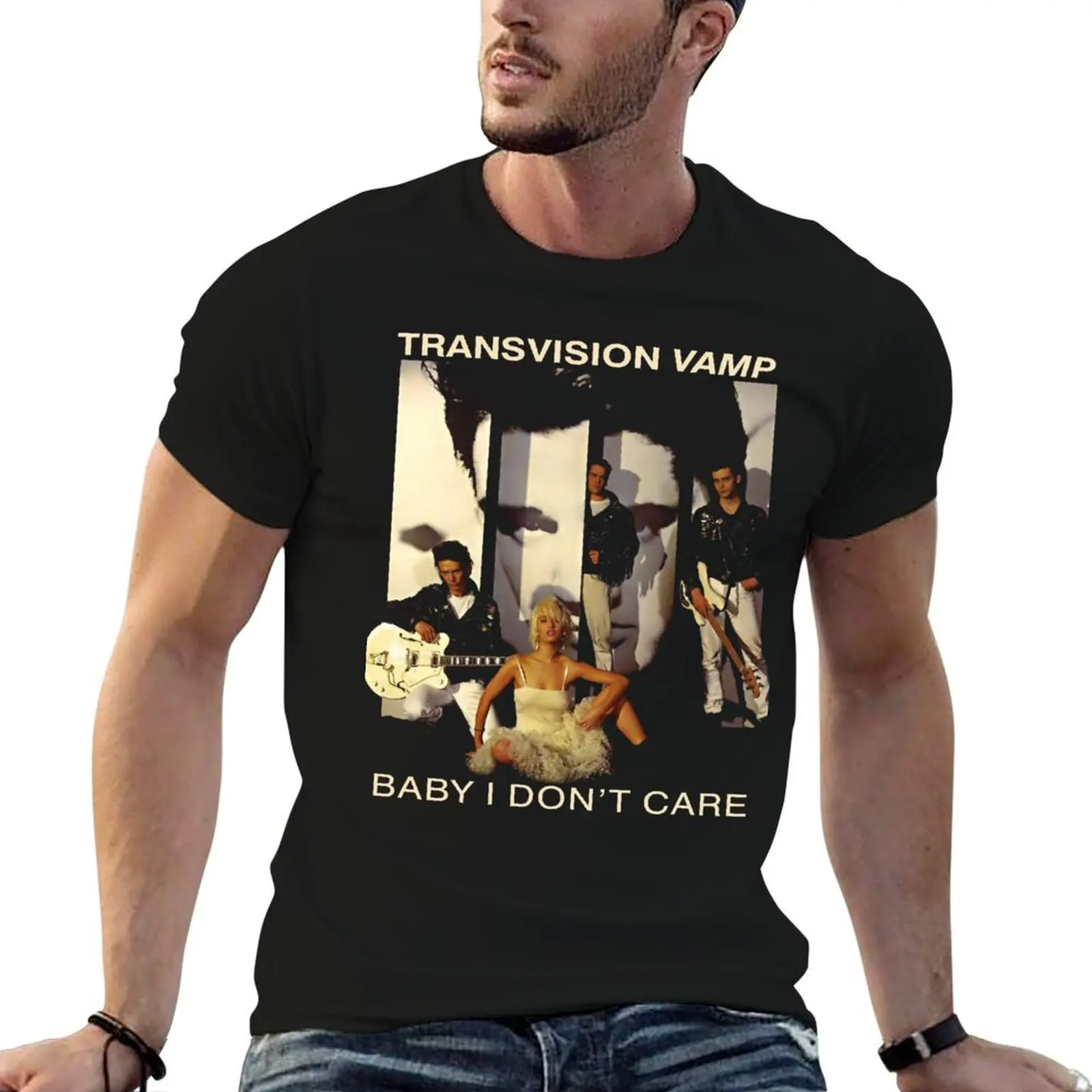 

shirts cotton Beautiful T-Shirt funny Vintage Vamp Funniest Men Model Transvision For shirt man man Retro t t Gift