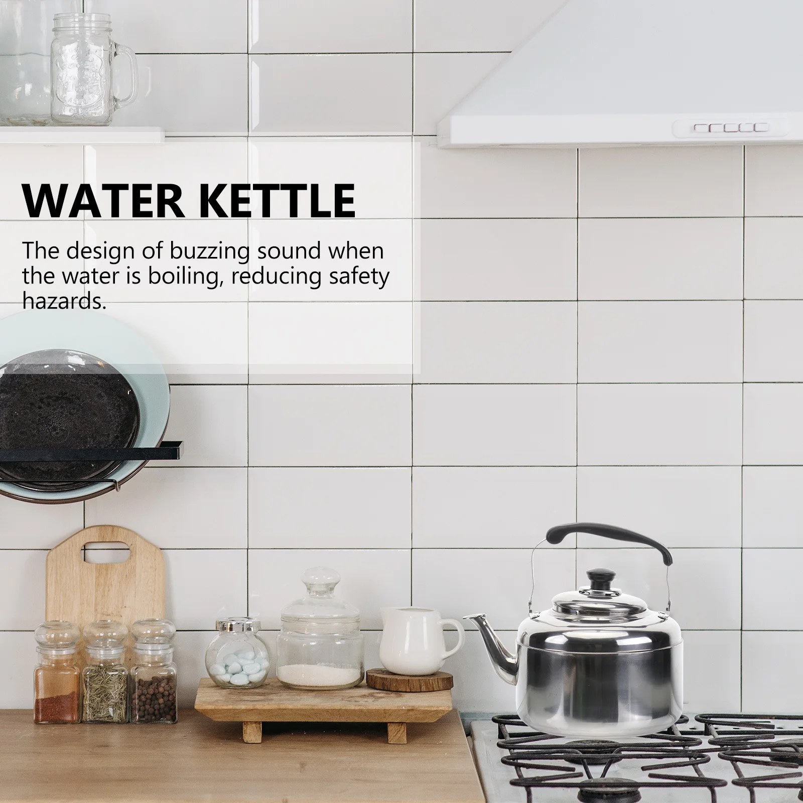 

1Pcs Whistling Stainless Steel Thickened Water Kettle Home Boiling Teakettle Gas Stove Induction Cooker Thickened Teakettle