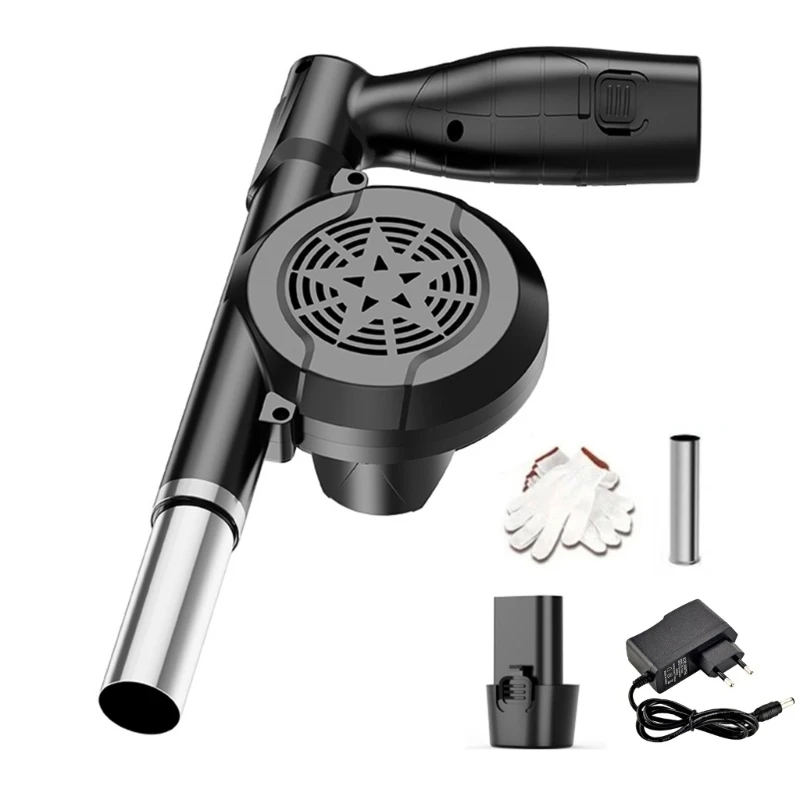  Electric Air Blower 5 Speed Control With Extended Nozzle 12V Rechargeable Design For Grill Enthusiasts And  Maintenance